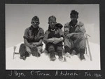 Mountaineers Jack Hayes, Cedric Turner, and Andrew Anderson