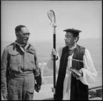 Reverend D R G F Graham-Brown and Captain K T Harawira in Beirut, World War II