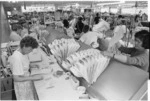 Folders in L R Wishart's shirt factory, Levin - Photograph taken by Ray Pigney