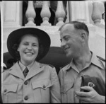 Miss R Claridge and A Mason after marriage in Egypt during World War II - Photograph taken by M D Elias