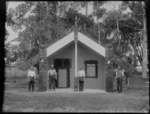 Maori meeting house Ebbett House, Ebbett Park, Hastings, Hawke's Bay District