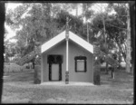 Maori meeting house, Ebbett House, Ebbett Park, Hastings, Hawke's Bay District