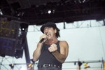 AC/DC lead singer Brian Johnson in concert