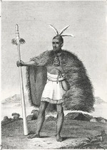 [Nicholas, John Liddiard] 1784-1868 :A chief of New Zealand. Neele sculp. Strand. [London, James Black, 1817]