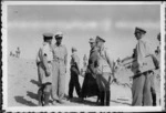 Captured film showing Brigadier George Clifton as a POW with General Erwin Rommel, Egypt, World War II