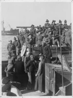 World War II artillery reinforcements arrive at Tewfik, Egypt - Photograph taken by Major Carrie