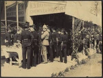 Military volunteers, Palmerston, Otago - Photograph taken by Leslie Hinge