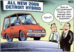 "Hybrid?" "Runs on 60% government funding, 20% overseas cash, and 20% union investment..." 3 June 2009