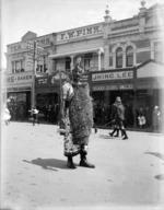 Rere Nicholson during the Armistice celebrations in Levin
