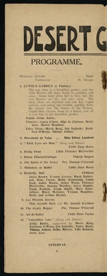 [Grand Opera House, Wellington] :Desert G[old]. Programme [page] 6 [1917]
