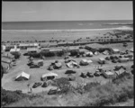 Motor camp and beach, Opunake, Taranaki - Photograph taken by E P Christensen