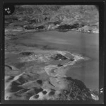 Aerial view of the transit camp at Pahautanui, Porirua, New Zealand