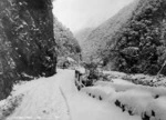 Otira Gorge under snow