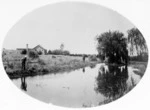 Trout hatchery pond in Masterton