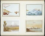 Archibald Dudingston Willis (Firm) :Lyttelton Harbour, N.Z. The Kaikouras (Marlborough). Mount Egmont, N.Z. (from the plains). Timaru breakwater, N.Z. [ca 1885].