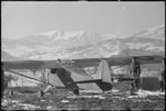 One of the RAF light reconnaissance aircraft used in cooperation with NZ Artillery on the Italian Front, World War II - Photograph taken by George Kaye