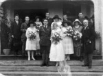 Photograph of the wedding of Nola Pratt and Maurie Luxford