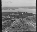 Verrans Corner, Birkdale, showing Verran Road Gully, Chatswood, North Shore, Auckland, and Kauri Point in the background