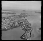 Tauranga Harbour inlet, Bay of Plenty, with Mount Maunganui in the background