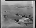 Otehei Bay and the Zane Grey property on the southern corner of Urupukapuka Island, Bay of Islands, Northland