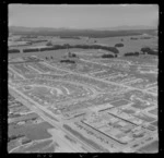 Tokoroa, Waikato, showing shopping centre and housing