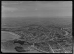 Gisborne, includes township, housing, roads, farmland, harbour, waterway and bridges