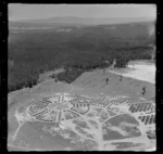 Kinleith Sawmill, Tokoroa, South Waikato District, including surrounding pine forest and farmland