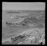 Whitianga Township with Buffalo Beach and Ferry Landing with Maramaratotara Bay beyond, Mercury Bay, Thames-Coromandel District