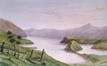 Welch, Joseph Sandell 1841-1918 :[Akaroa Harbour]. Akaroa Harbor from its head. [1870s]
