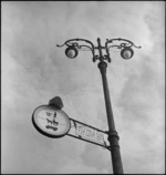 Street sign in Taranto, Italy, World War II - Photograph taken by George Kaye