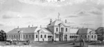 Photograph of a drawing by architect Joshua Charlesworth depicting the Home for the Aged Needy, also known as Te Hopai Home, Newtown, Wellington