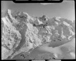 Mount Cook Air Services Auster ZK-BLZ Ski Plane with Mount Tasman beyond, Mount Cook National Park, Canterbury Region