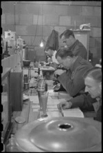 At work in the Pathological Laboratory of 2 NZ General Hospital, Caserta, Italy, World War II - Photograph taken by George Bull