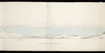 [Hector, Sir James] 1834-1907 :Bay of Islands from Flagstaff Hill. Waitangi. Mr Busby's house where Treaty was signed [Central section. 1865]