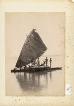 Fijian canoe with sail