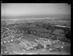 Greenlane Hospital, Epsom, Auckland, showing the Obelisk in the background, with Cornwall Hospital on the right