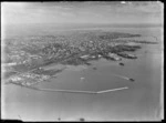 Mechanics Bay base, Auckland, includes Waitemata Harbour, flying boats and city