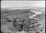 Whangarei township, looking towards Whangarei Heads