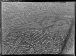 One Tree Hill Borough Council area and the suburb of Epsom with Manukau Road in the foreground and One Tree Hill Domain, Auckland City