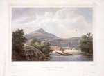 Sainson, Louis Auguste de b 1800 :Village de Korora-reka. (Nouvelle Zelande). Sainson pinx; H. Vander-Burch lith. [Paris; 1833]