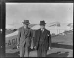 F Sturman, [Town Clerk?] (left) and A Wachner [Manager?], Invercargill