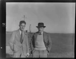 [Brian?] Tapley (right) and an unidentified man, Invercargill