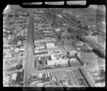 Invercargill, includes township, industrial buildings, housing, railway line and railway station