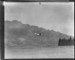 Aircraft ZK-AOB Auster J1B Aiglet, flying, Queenstown, Otago region