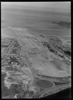Rongotai Airport, Wellington, including housing and looking out to sea