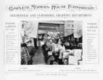 Tonson Garlick Co :Household and furnishing drapery department. Curtains, blinds, furnishings that beautify the home. [ca 1910].