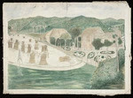 Florance, Augustus H, 1812-1879 :Dr Augustus Florance's old home at Taitai, Wellington, sketched by himself. [1850-1870s]