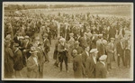 Lusk, P :Photograph of a coal miners demonstration, Patterson Park, Westport