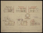 Crichton, McKay & Haughton :Alterations to residence at Eastbourne for D Bowie Esq. October 1935. Elevation. Section. Plans