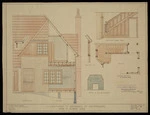 Crichton, McKay & Haughton :Alterations to residence at Eastbourne for D Bowie Esq. December 1935. Outside [alterations]; hall staircase; fire surround.